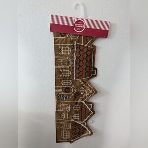 Brown Gingerbread House Table Runner